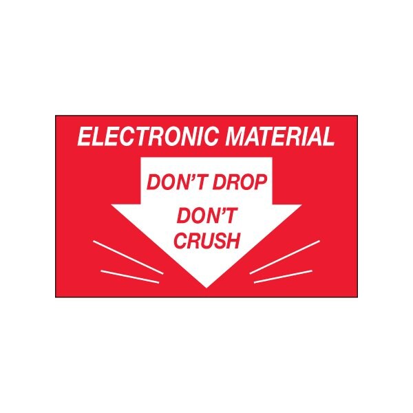 Bsc Preferred 3 x 5'' - ''Don't Drop Don't Crush - Electronic Material'' Labels BUY00024081 - main